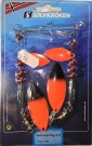 Spinnerbait Rigg - Sølvkroken - Oransje/Svart thumbnail