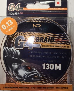 Fiskesene - Goldfish - G4 Braid - 0.13mm