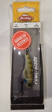 Fiskesluk - Berkley PowerBlade - 11g - Sølv/Gul/Brun