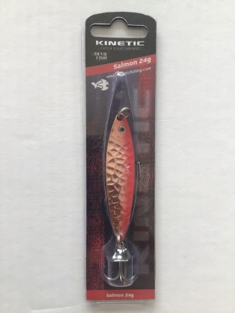 Fiskesluk - Kinetic Salmon - 24g - Bronse/Rød