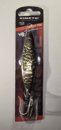 Fiskesluk - Kinetic Salmon- 50g - Gull/Svart
