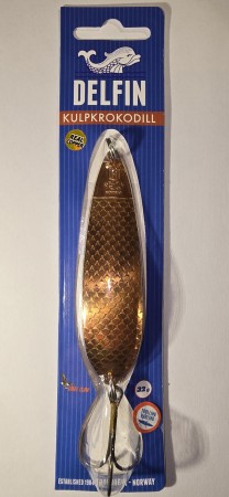 Fiskesluk - Delfin Kulpkrokodill - 32g - Kobber
