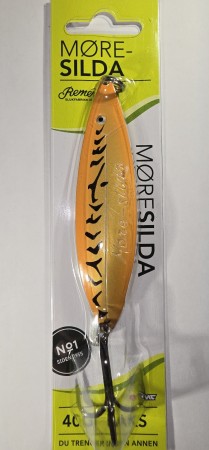 Fiskesluk - Møresilda Laks - 40g - Oransje/Svart
