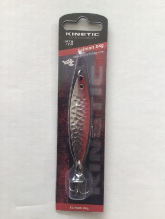 Fiskesluk - Kinetic Salmon - 24g - Sølv/Rød
