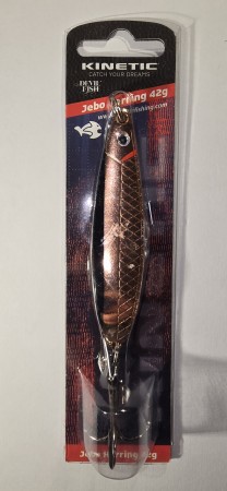 Fiskesluk - Kinetic Jebo Herring - 42g - Bronse/Svart/Rød