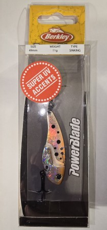 Fiskesluk - Berkley PowerBlade - 11g - Sølv/Oransje/Svart