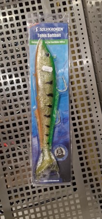 Sølvkroken Softbait 385g Oransje/hvit/grønn/svart