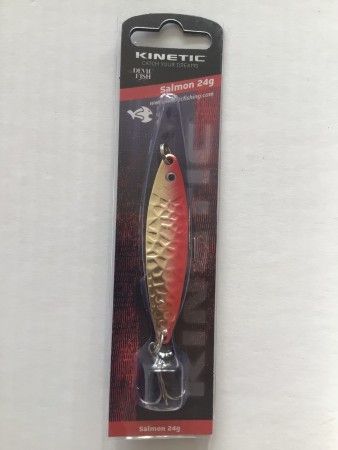 Fiskesluk - Kinetic Salmon - 24g - Gull/Rød