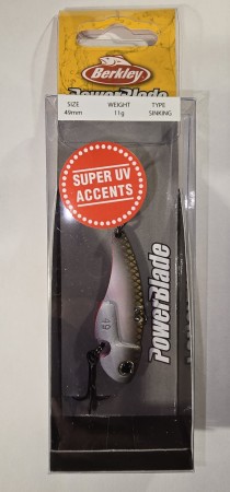 Fiskesluk - Berkley PowerBlade - 11g - Sølv/Gull/Rød