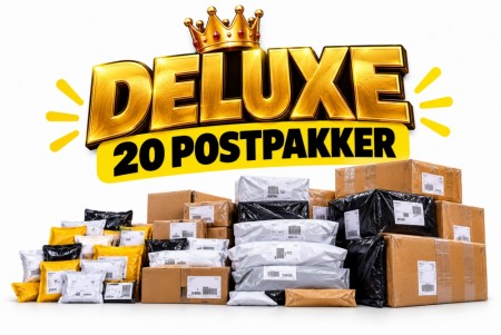 DELUXE Uavhentede Postpakker – 20 stk