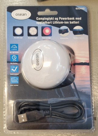 Campinglykt med Powerbank