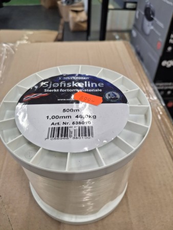 Sølvkroken Sjøfiskeline 1 mm 500m 46 kg