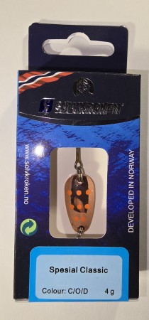 Fiskeskluk - Sølvkroken Spesial Classic - 4g - Kobber/Oransje